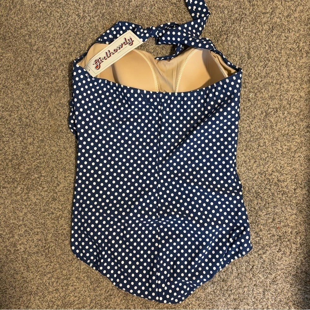 NWT Girl Howdy Polka Dot Swimsuit Halter Sz 26 - Picture 9 of 11